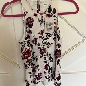 ALC Floral sleeveless blouse